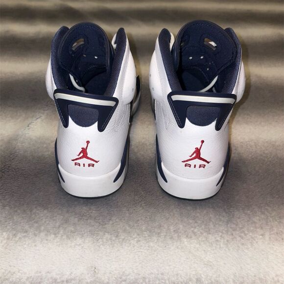 🚫SOLD🚫 Air Jordan 6 Retro Olympic 2024 White, Varsity Red, Midnight Navy - Picture 5 of 9